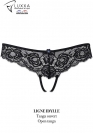 Luxxa Made in France OPEN TANGA MET BLAUWE STRASS 3